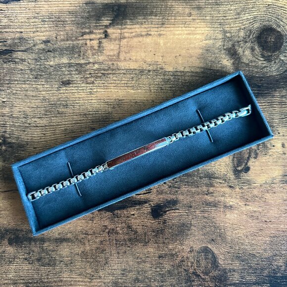 David Yurman Exotic Stone ID Bracelet w/ Red Agate - 7mm - 8.5" - RARE - Picture 1 of 16